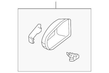 Корпус, зовнішнє дзеркало MERCEDES-BENZ A2038101664 9999