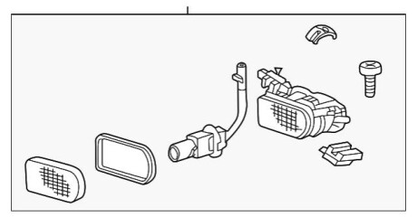 Фара противотуманная в сборе MERCEDES-BENZ A2038201156