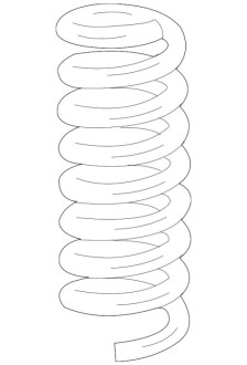 Пружина підвіски MERCEDES-BENZ A2043240304