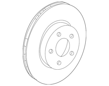 Диск тормозной передний MERCEDES-BENZ A2044213612 90