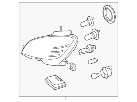 Фара передняя в сборе MERCEDES-BENZ A2048209461