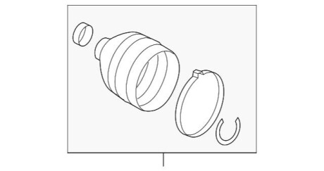 Пыльник шруса переднего наружный MERCEDES-BENZ A206330660464