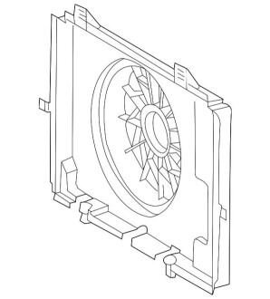 Кронштейн, вентилятор радіатора MERCEDES-BENZ A2105052355