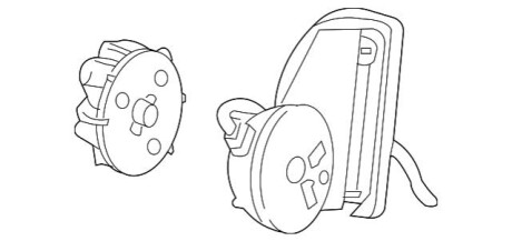 Кронштейн, зовнішнє дзеркало MERCEDES-BENZ A2108101076