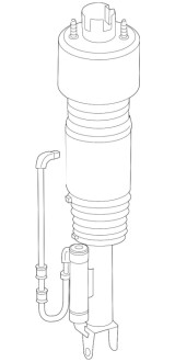 Стойка амортизационная, правая MERCEDES-BENZ A2113209613