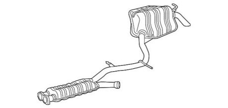 Труба выпуска ог MERCEDES-BENZ A2114904059
