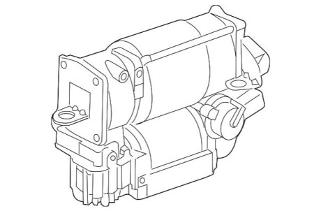 Компрессор пневмо подвески E W212, CLS C218 MERCEDES-BENZ A2123200404 80