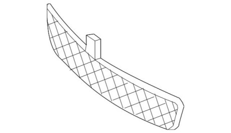 Решетка передняя нижняя центральная MERCEDES-BENZ A2128851253