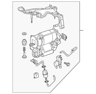 Компрессорный агрегат MERCEDES-BENZ A2193200004