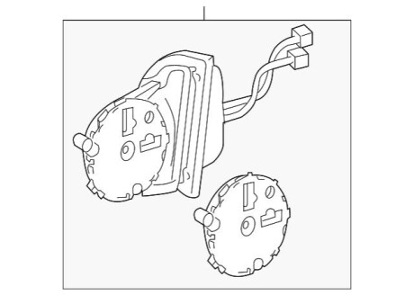 Зовнішнє дзеркало MERCEDES-BENZ A2208100576