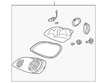 Фара передняя в сборе MERCEDES-BENZ A2208204161