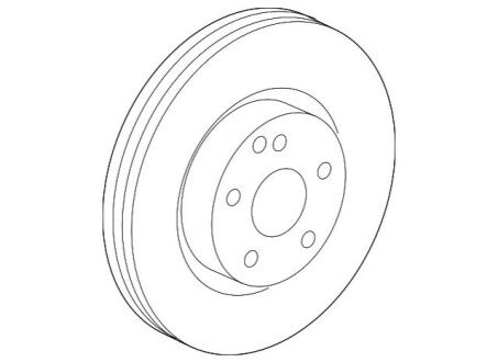 Диск тормозной передний 63/65 AMG MERCEDES-BENZ A2214211312 64