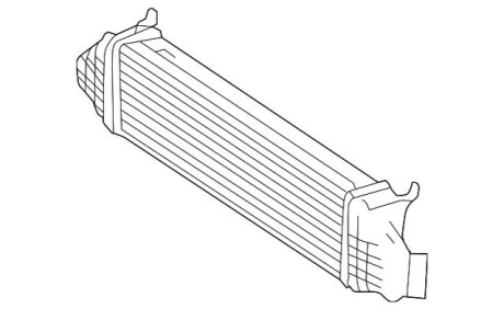 Радиатор турбины (Интеркулер) MERCEDES-BENZ A2215005400