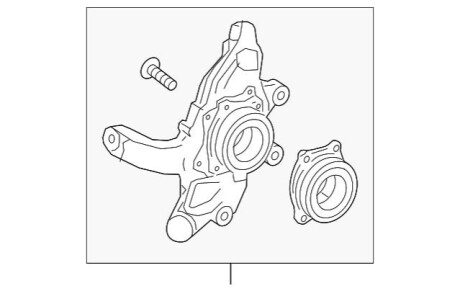 Кулак заднего колеса правый MERCEDES-BENZ A2223501041