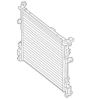 Радиатор охлаждения двигателя MERCEDES-BENZ A2465001403