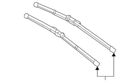 Склоочисники передні MERCEDES-BENZ A2468202700