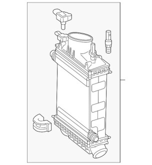 Интеркулер (радиатор турбины) MERCEDES-BENZ A2760900214