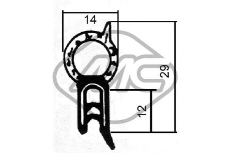 Автозапчастина Metalcaucho 00600