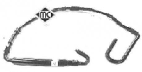 Патрубок радіатора Citroen Zx/Peugeot 306 1.9TD (92-) Metalcaucho 08321