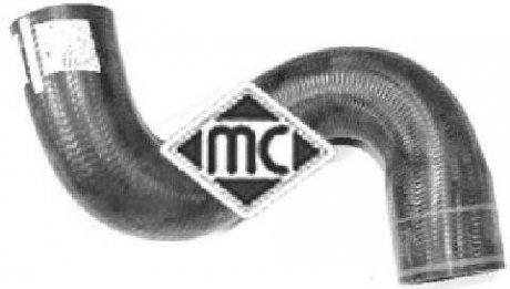 Патрубок радиатора - Metalcaucho 08620 (фото 1)