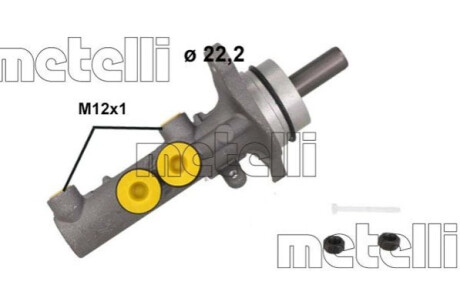 ГАЛЬМІВНІ НАСОС VAG Metelli 05-1253 (фото 1)