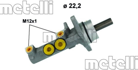 Циліндр гальмівний (головний) Seat Leon/VW Golf/Jetta 03- (d=22.2mm) Metelli 05-1258