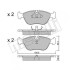 Гальмівні колодки, дискове гальмо (набір) Metelli 22-0182-0 (фото 1)