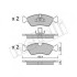 Гальмівні колодки, дискове гальмо (набір) Metelli 22-0208-0 (фото 1)