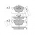 Комплект гальмівних колодок (дискових) Metelli 22-0557-5 (фото 1)