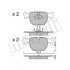 Комплект гальмівних колодок Metelli 22-0559-0 (фото 1)
