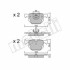 Комплект тормозных колодок, дисковый тормоз Metelli 22-0561-0 (фото 1)