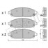 Комплект тормозных колодок, дисковый тормоз Metelli 22-0719-0 (фото 1)