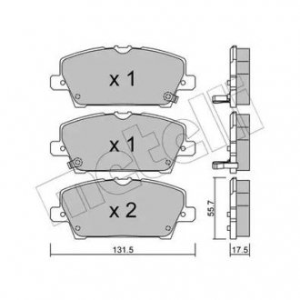 KLOCKI HAM.HONDA CIVIC VII 06- Metelli 22-0728-0