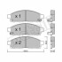 Комплект гальмівних колодок (дискових) Metelli 22-0791-1 (фото 1)