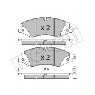 БЛОКИ ШИНКИ RANGE ROVER III 06- 3.6TD Metelli 22-0836-0