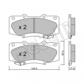 KLOCKI HAM.TOYOTA HILUX III 07- Metelli 22-0937-0