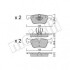 Комплект гальмівних колодок Metelli 22-0962-0 (фото 1)