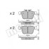 Комплект гальмівних колодок Metelli 22-1020-0 (фото 1)