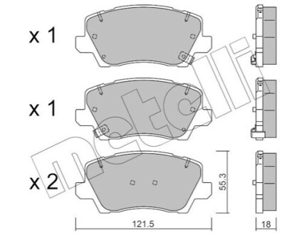 KLOCKI HAM.PRZOD KIA Metelli 22-1165-0