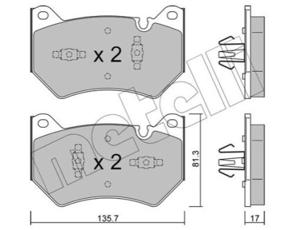 KLOCKI HAM.PRZOD Metelli 2211701