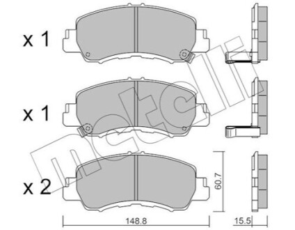 KLOCKI HAM.PRZOD Metelli 22-1239-0