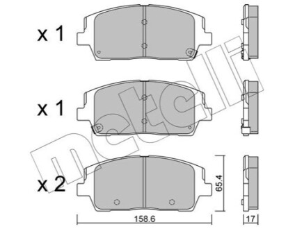 KLOCKI HAM.PRZOD Metelli 22-1244-0