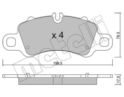 KLOCKI HAM.PRZOD Metelli 22-1254-0