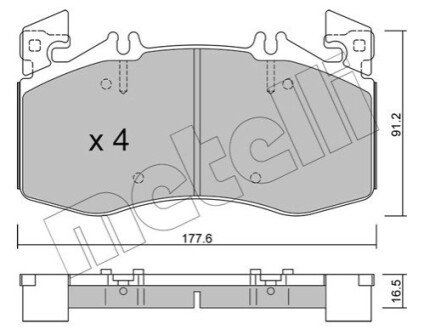 KLOCKI HAM.PRZOD Metelli 22-1270-0