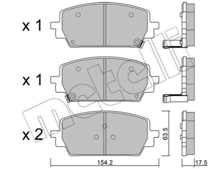 KLOCKI HAM.PRZOD Metelli 22-1303-0