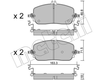 KLOCKI HAM.PRZOD Metelli 22-1357-0