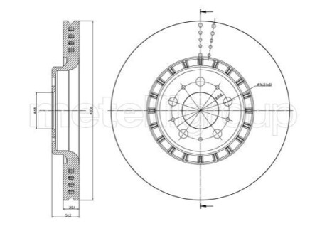 Диск тормозной Metelli 23-0974C