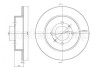 ЗАДНІЙ ГАЛЬМУВАЛЬНИЙ ДИСК 258X9 P Metelli 23-1083C (фото 1)