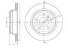 Тормозной диск Metelli 23-1453C (фото 1)