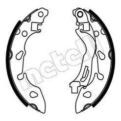 Комплект тормозных колодок, стояночная тормозная система Metelli 53-0488